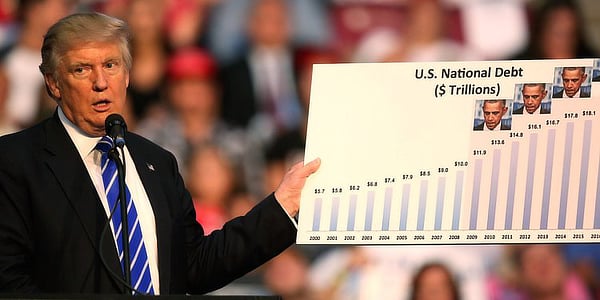 Trump Says Pump the Presses While US Set to Borrow $1 Trillion a Year