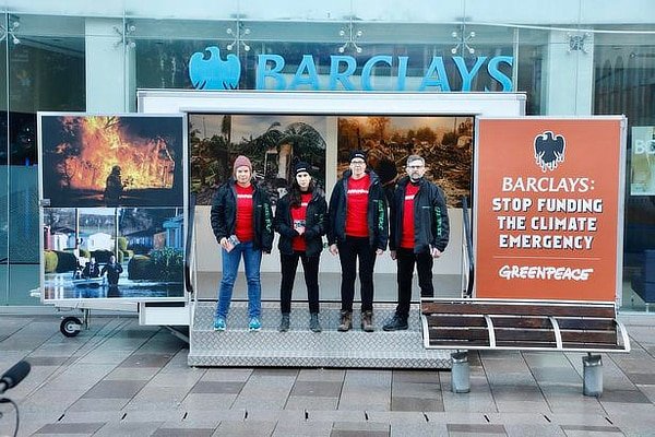 95 Barclays Branches Shut Down by Greenpeace Activists