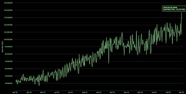  hashrate bitcoin turns jumps price cash entire 