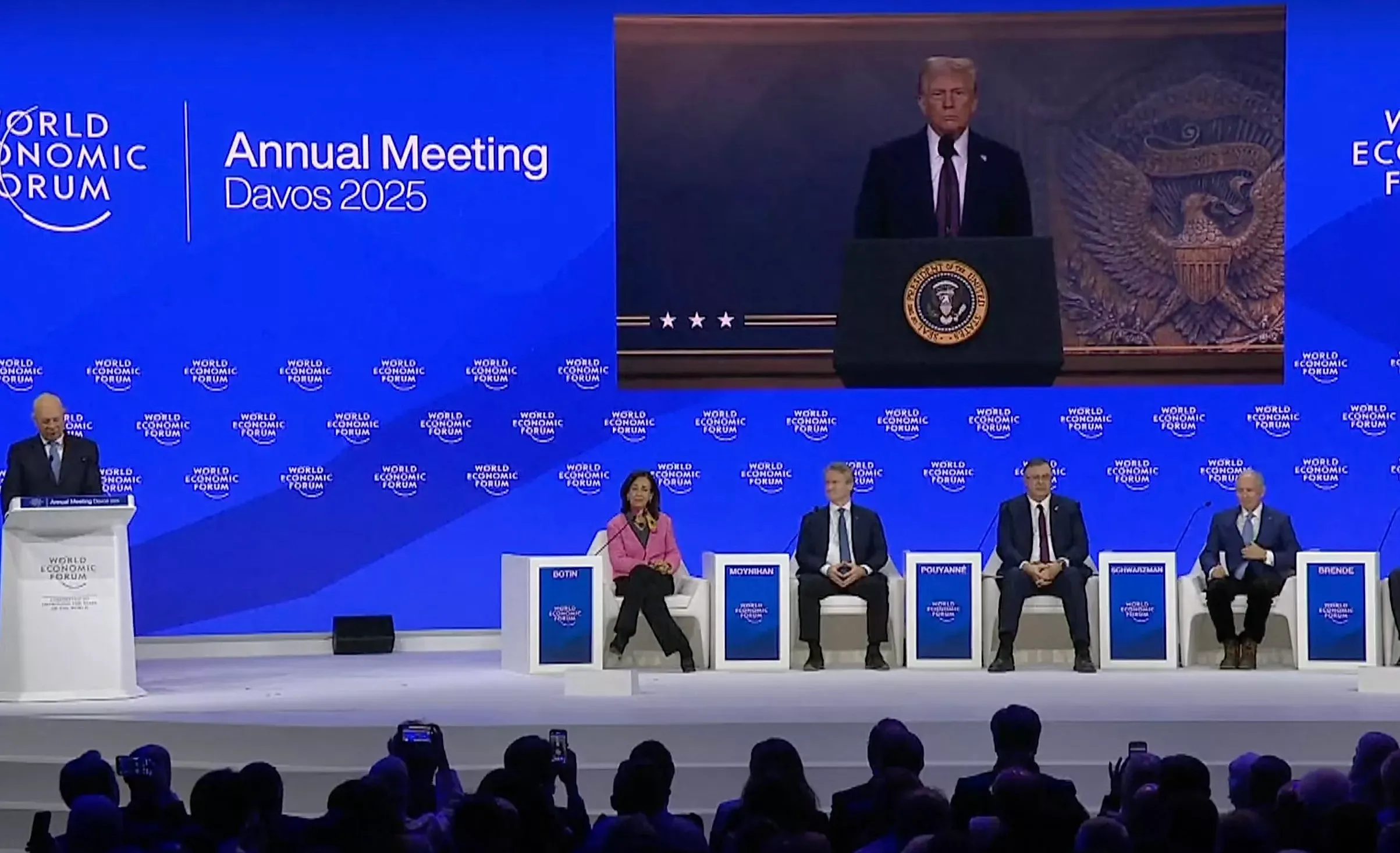 Trump Says Crypto at Davos Address