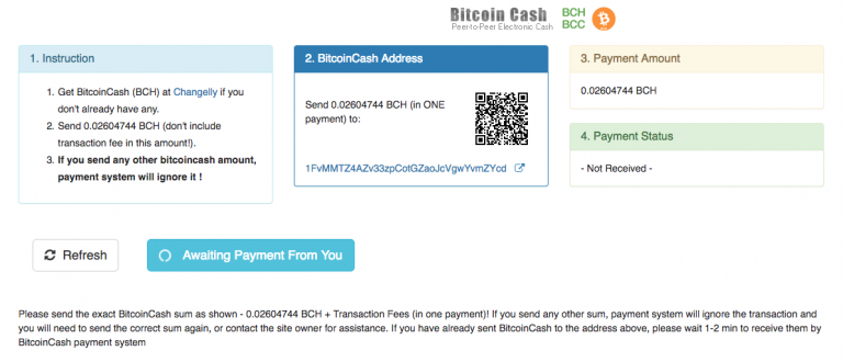 bitcoin cash accelerator