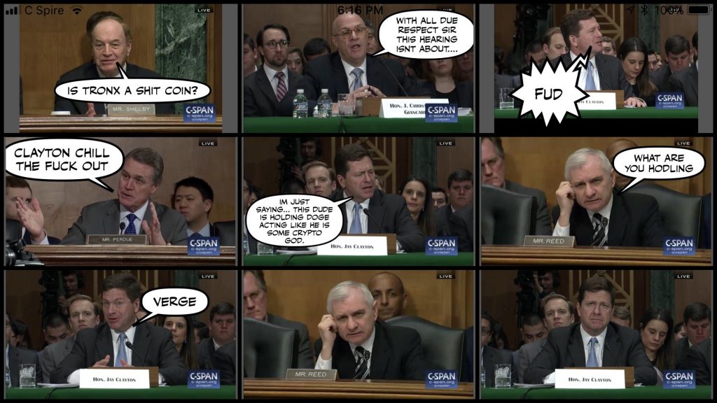 crypto senate hearing memed
