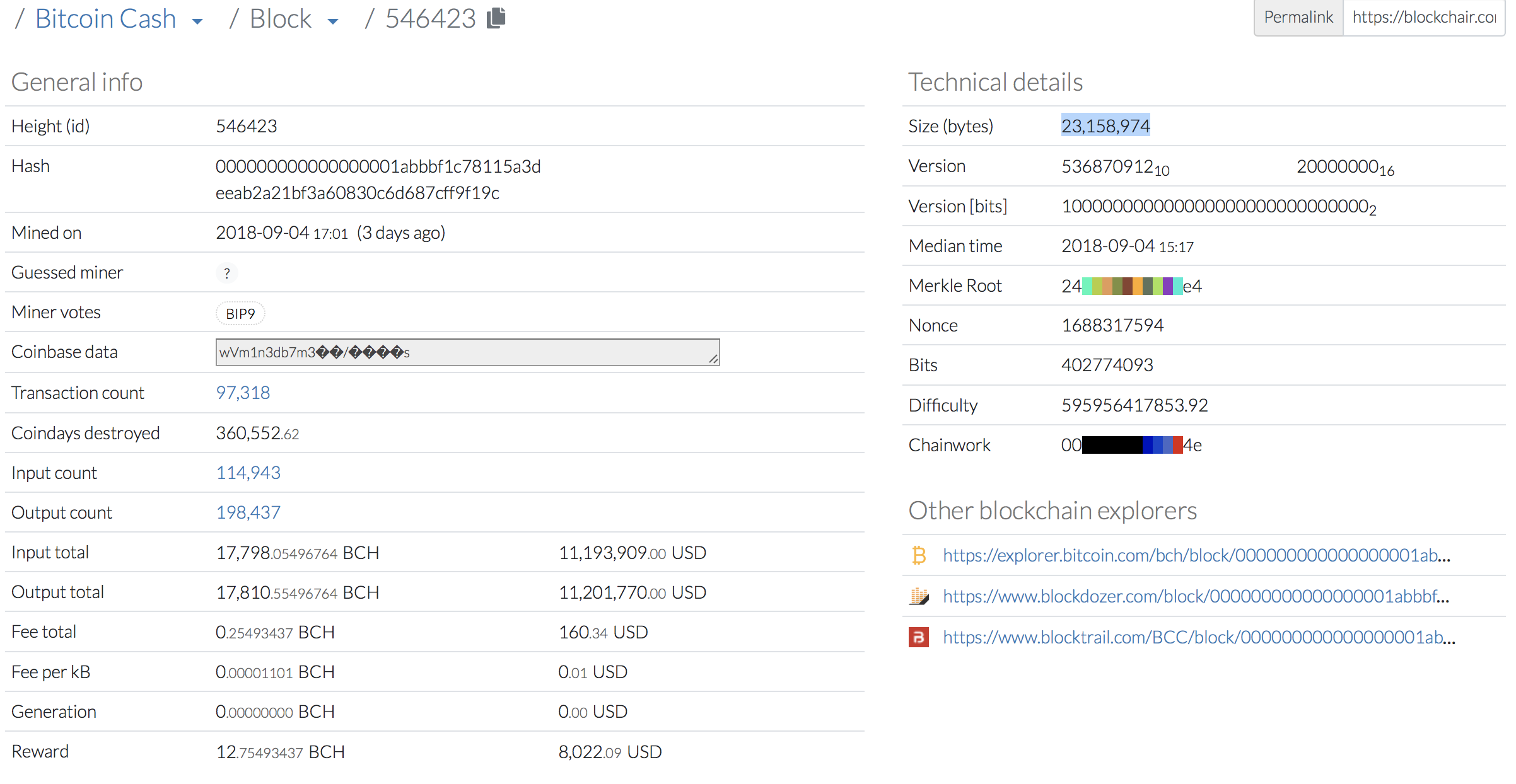 Bitcoin Cash Mines The Biggest Block Yet At 23mb - 