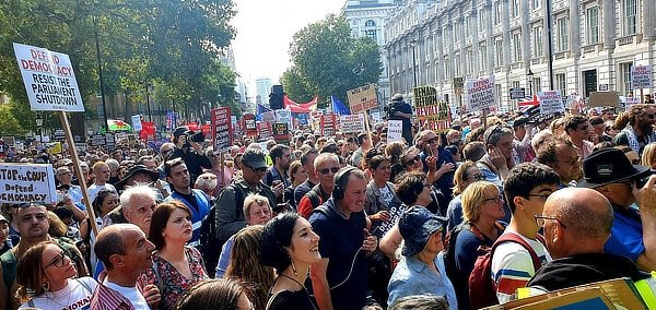 London protests against parliament suspension, August 31 2019