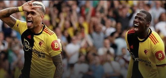 Bitcoin Watford sponsorship, Premier League, Sep 2019