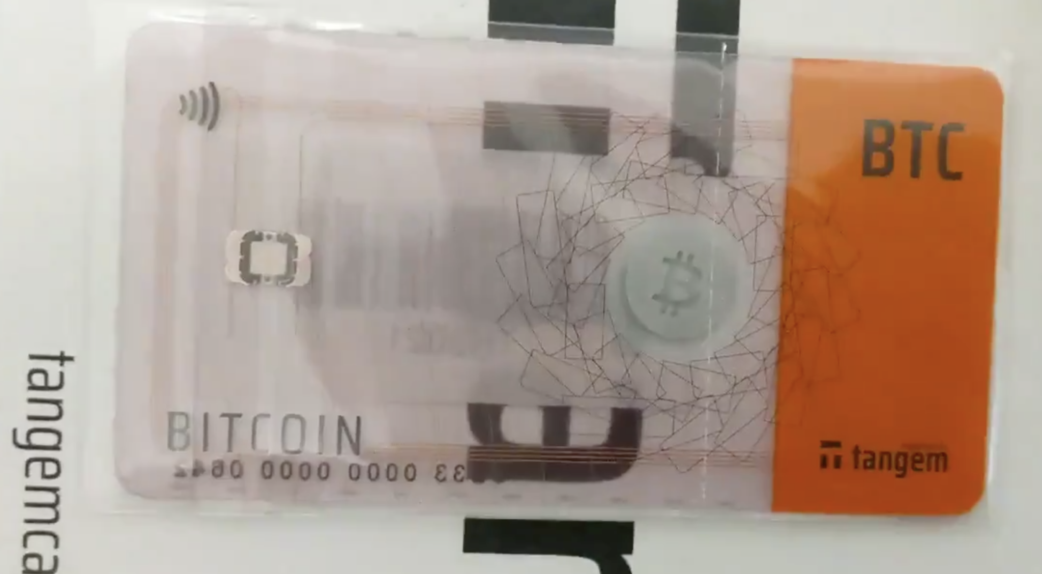 Tangem bitcoin card wallet, Jan 2020