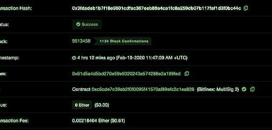 Tether prints $60 million, Feb 2020