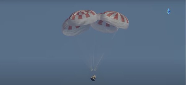 Astronauts splashdown, NASA, SpaceX, Aug 2 2020