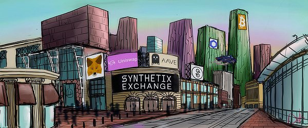 Ethereum defi city, August 2020