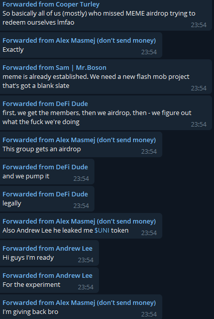 Defi Dude pump worthless token, Sep 2020