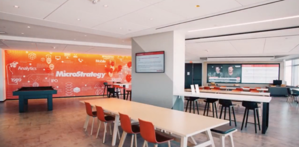 MicroStrategy employees lounge