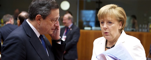 Merkel meets Draghi in 2013