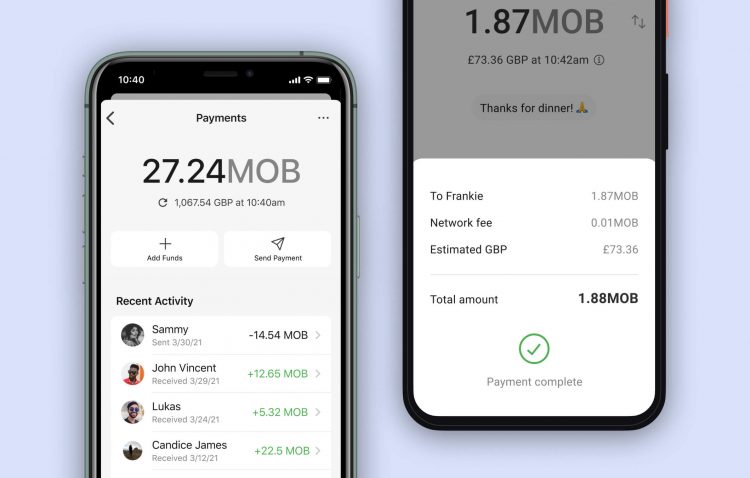 Mobilecoin in Signal app, April 2021