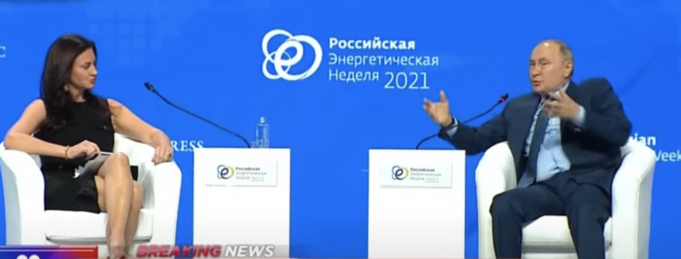 Putin at Russia Energy Week 2021