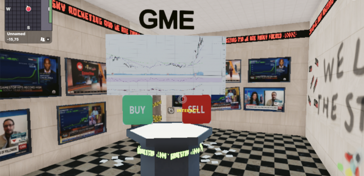 GME on Wall Street at Decentraland Metaverse