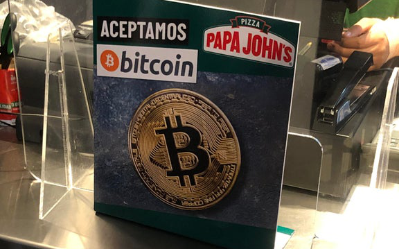 Papa John's accepting bitcoin in El Salvador, Oct 2021