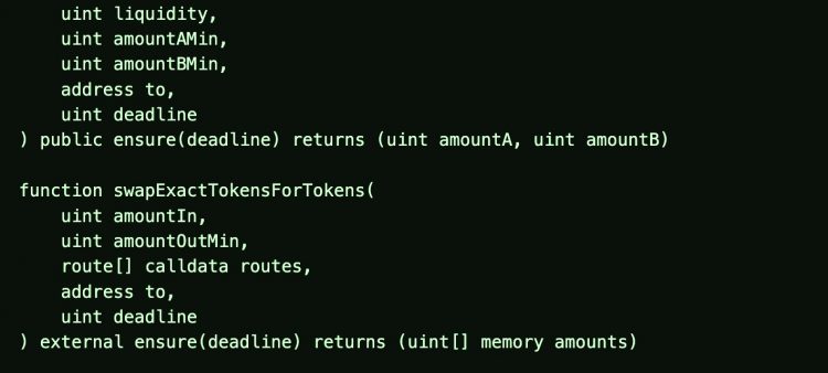 Solidly code, March 2022