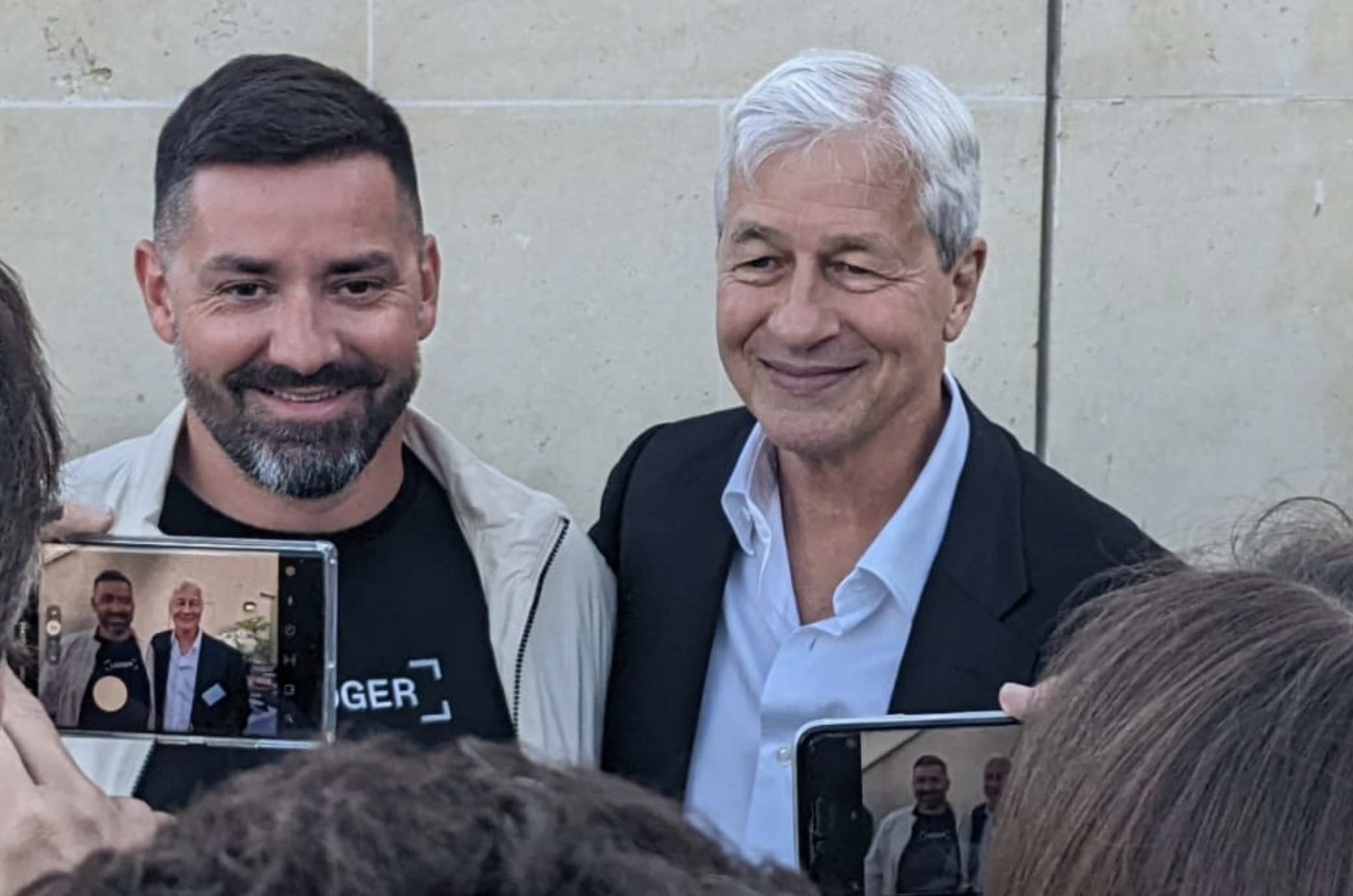 Ledger CEO and Jamie Dimon, May 2022
