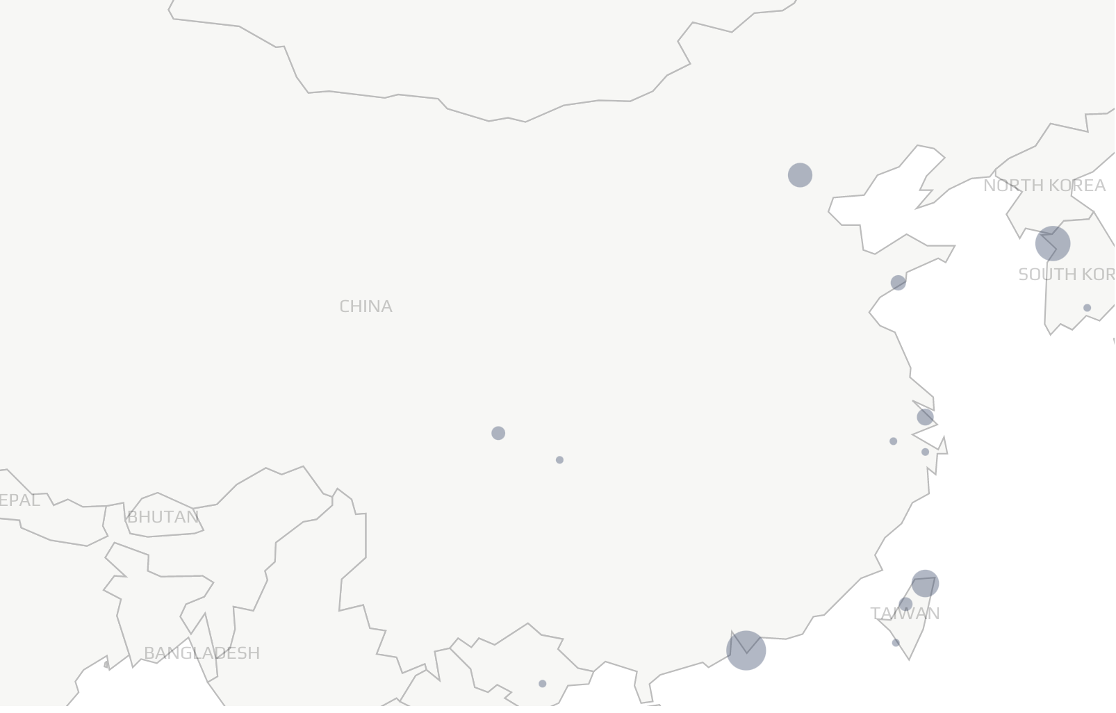 Lights not yet out in China, or China bitcoin nodes, June 2022