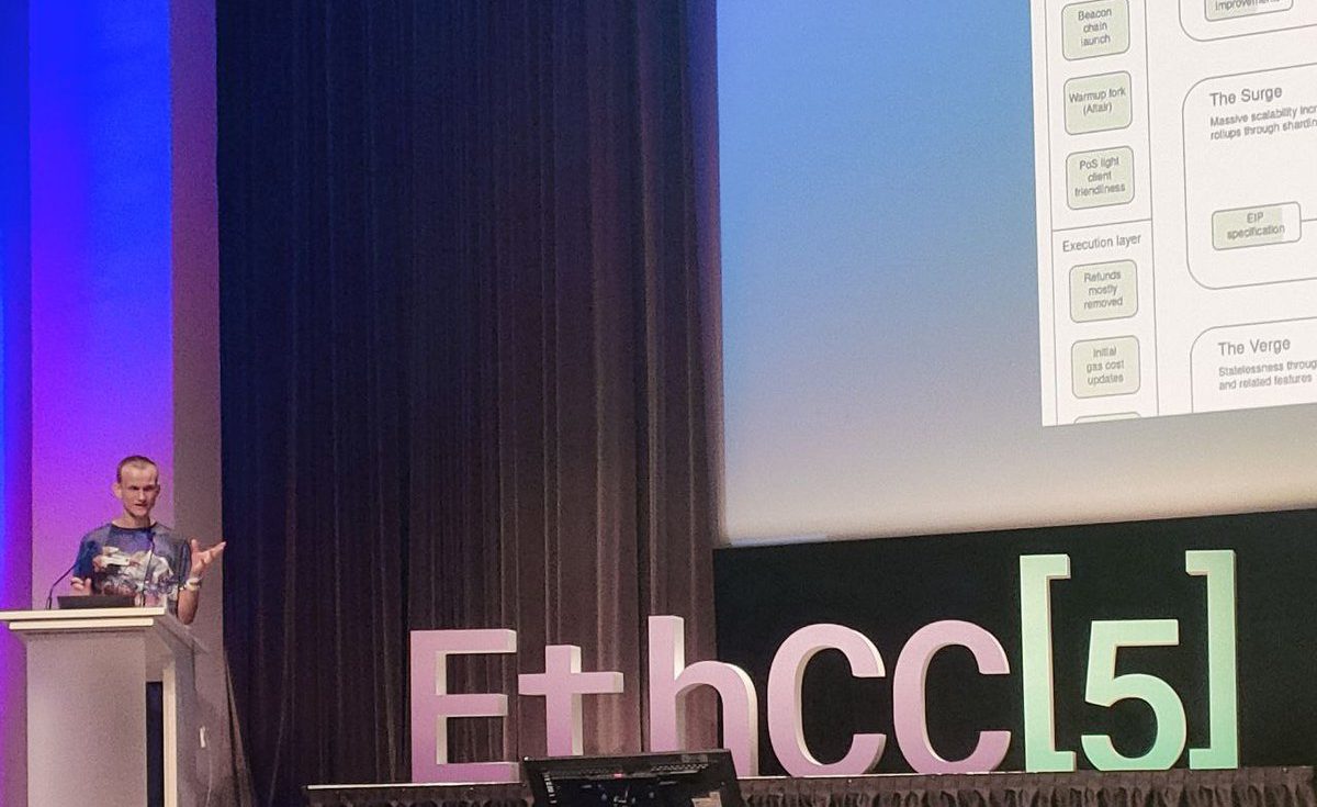 Vitalik Buterin at EthCC, July 2022