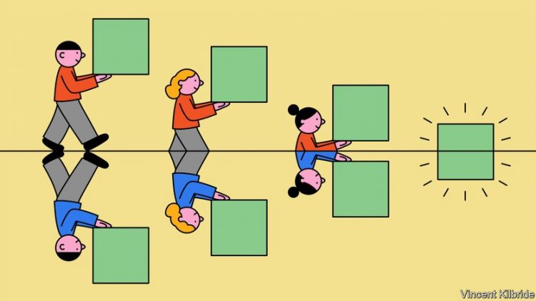 The ethereum merge on the Economist cover, Sep 2022