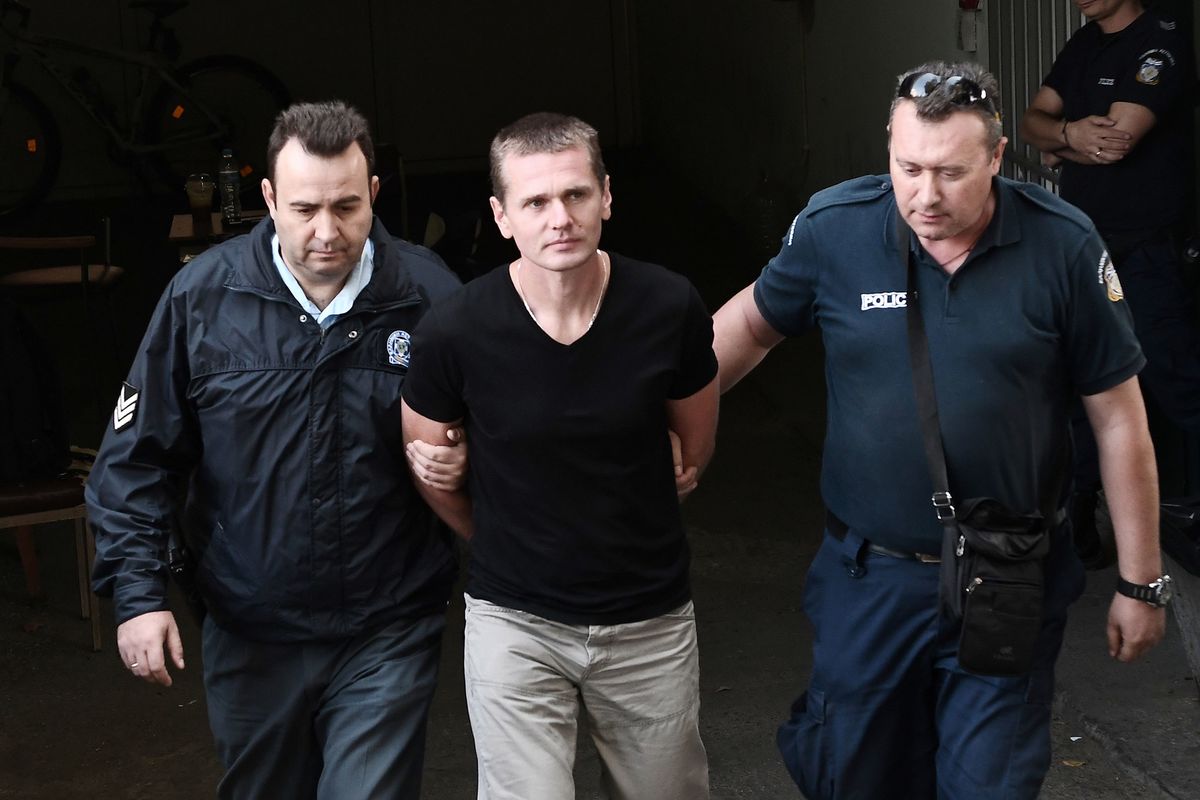 BTC-e's alleged founder Alexander Vinnik when first arrested in 2017