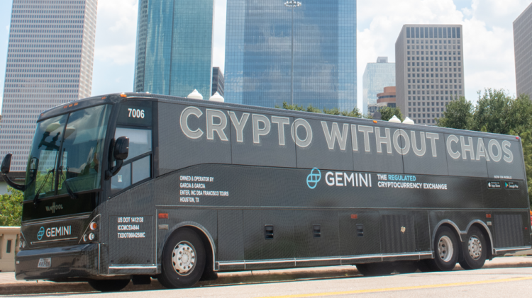 A Gemini crypto ad, Jan 2019