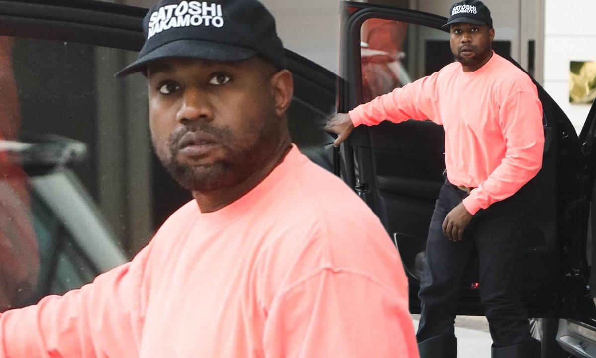 Kanye West wearing a Satoshi Nakamoto hat, October 2022
