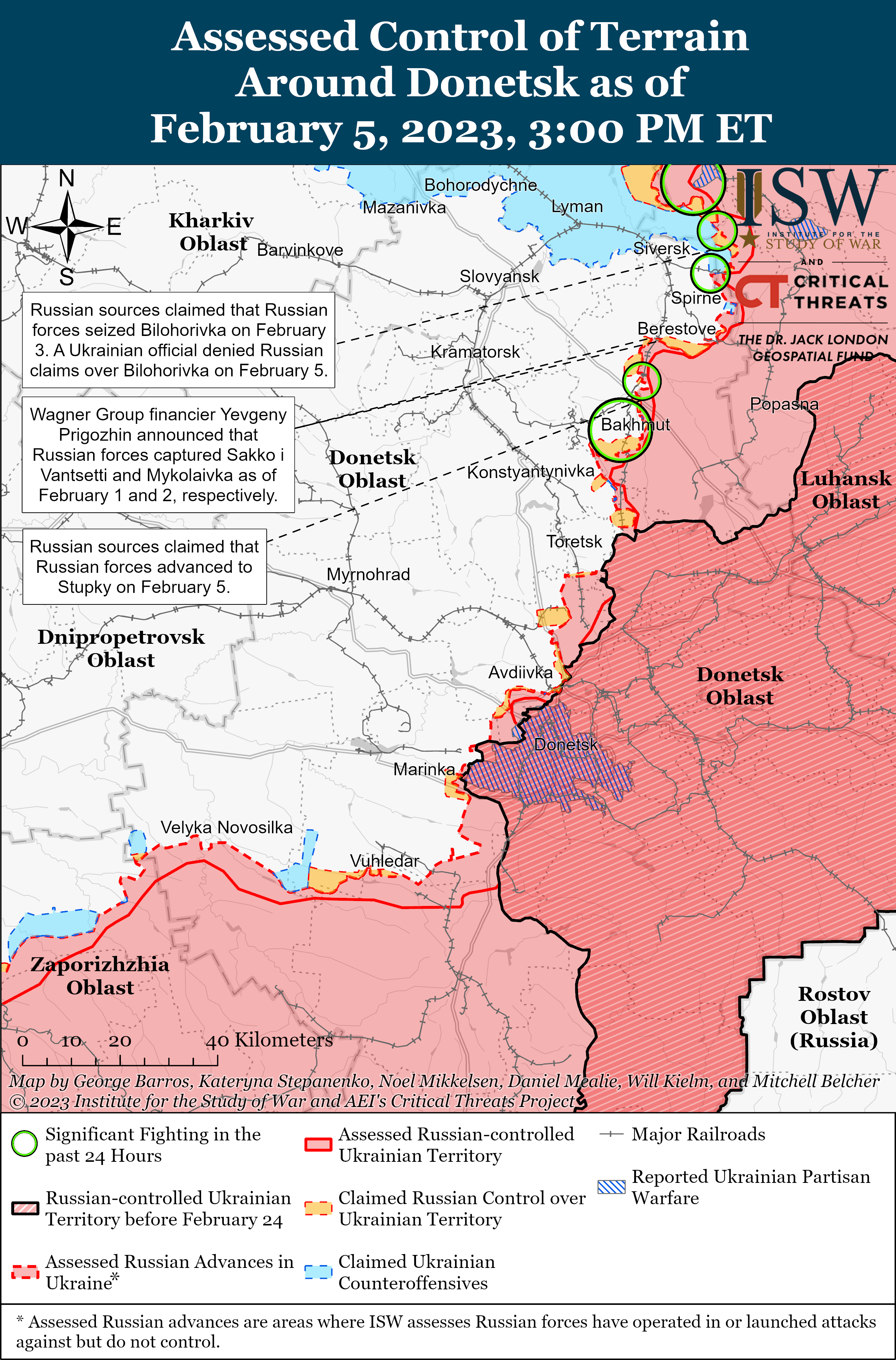 Partisan resistance in the Russia-Ukraine war, Feb 2023
