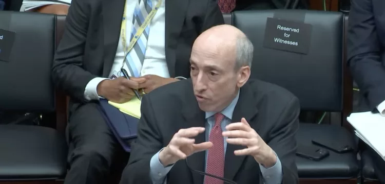 SEC chair Gary Gensler in Washington DC, April 2023