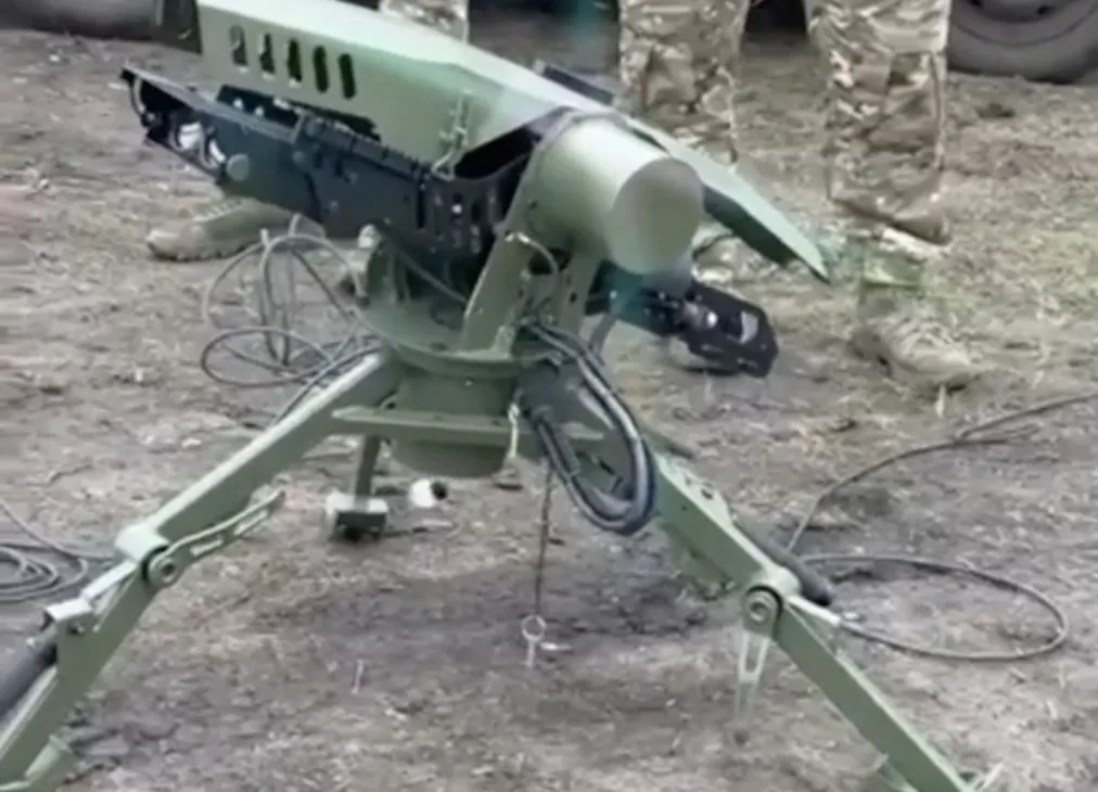 The first publicly unveiled active duty robot soldier shown in Ukraine, April 2023