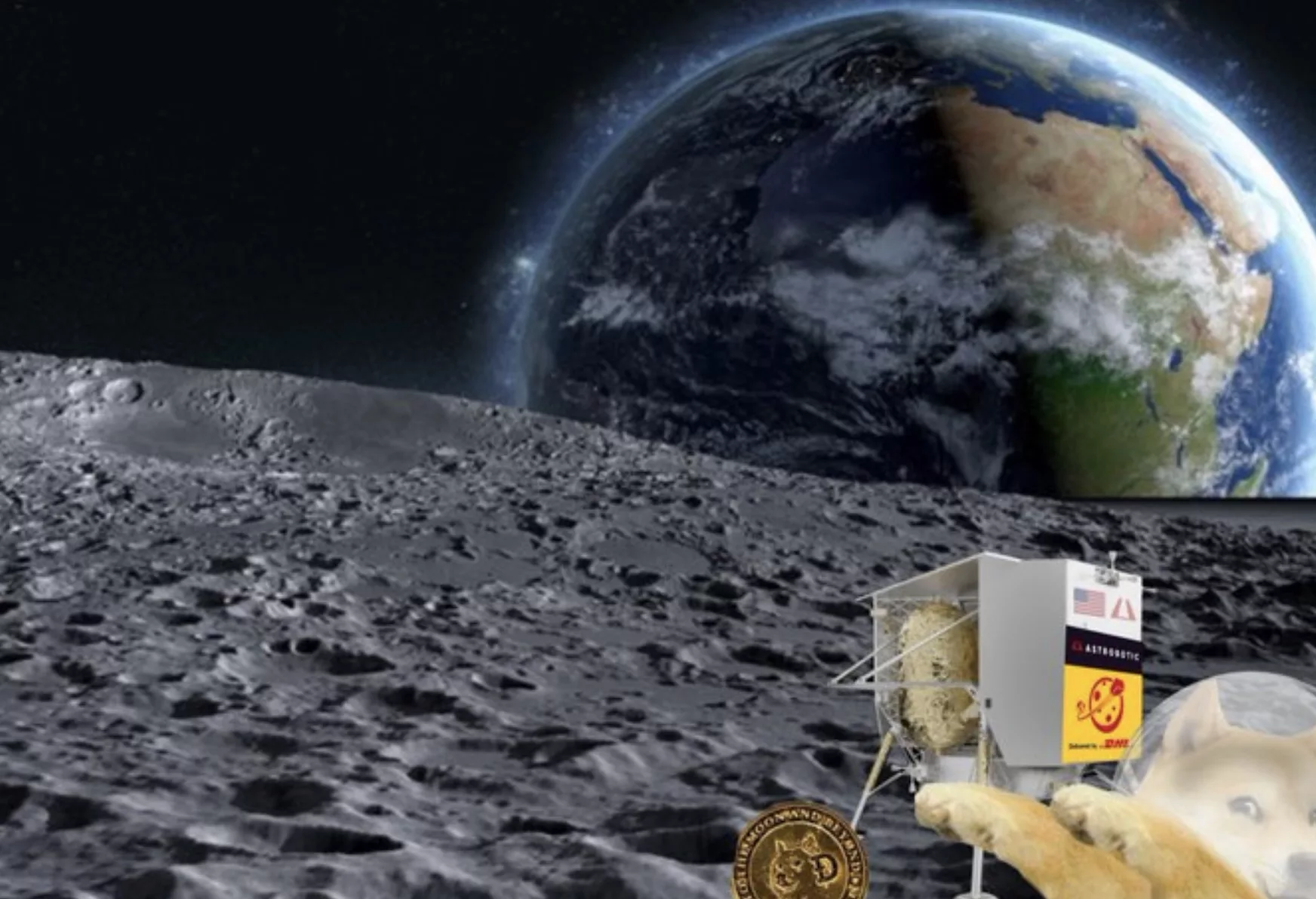 A Physical Bitcoin on  the Moon is Far Off