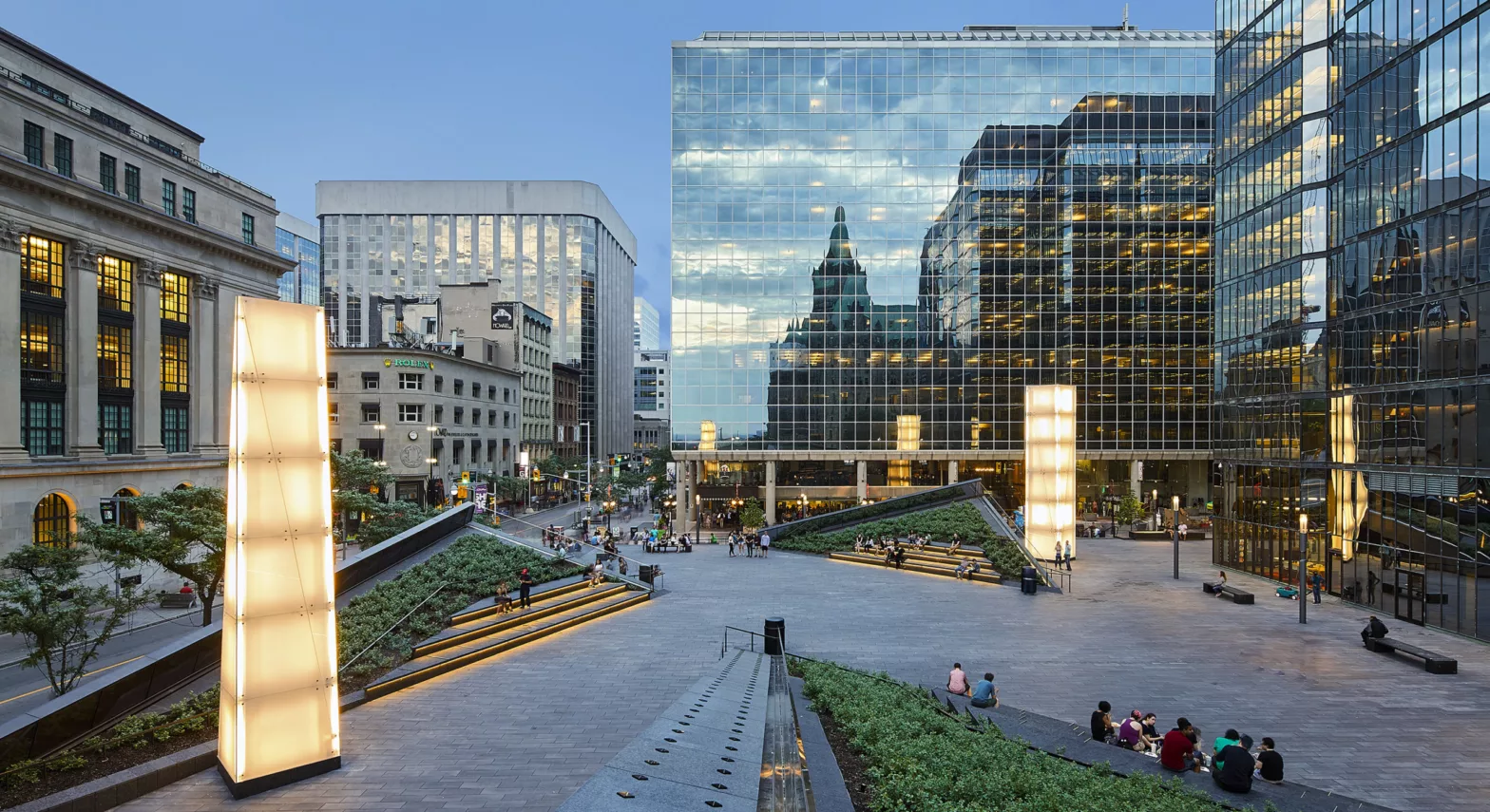 The Bank of Canada on the left, March 2025