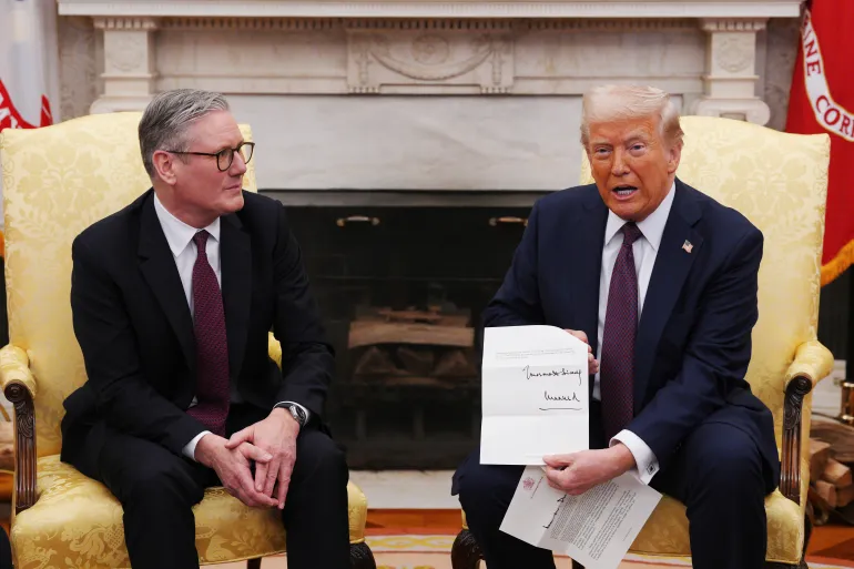 Starmer and Trump, Feb 2025